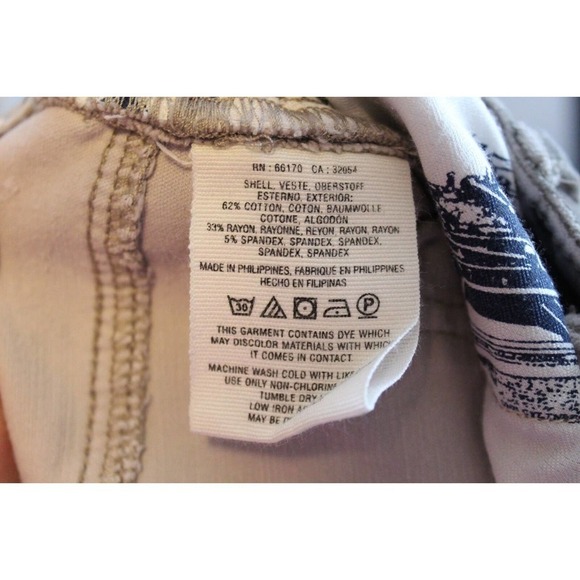 ✨2/$20 Pilcro & The Letterpress Anthro Velvet Camo Hi Rise Skinny Pant 28 H14666 - Picture 8 of 10